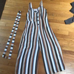 Striped Jumpsuit